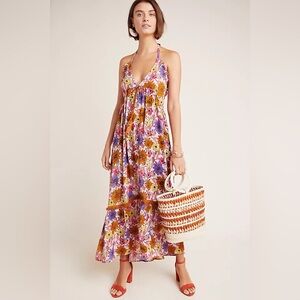 NWT Anthropologie Raga Naomi Halter Maxi Dress